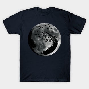 Raven Feather Moon T-Shirt